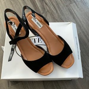 Steve Madden Lonnie Black suede shoes like new